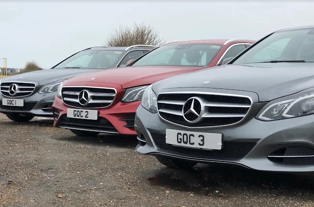 GQ Cars Mercedes E-Class fleet: GQC 1, GQC 2 and GQC 3